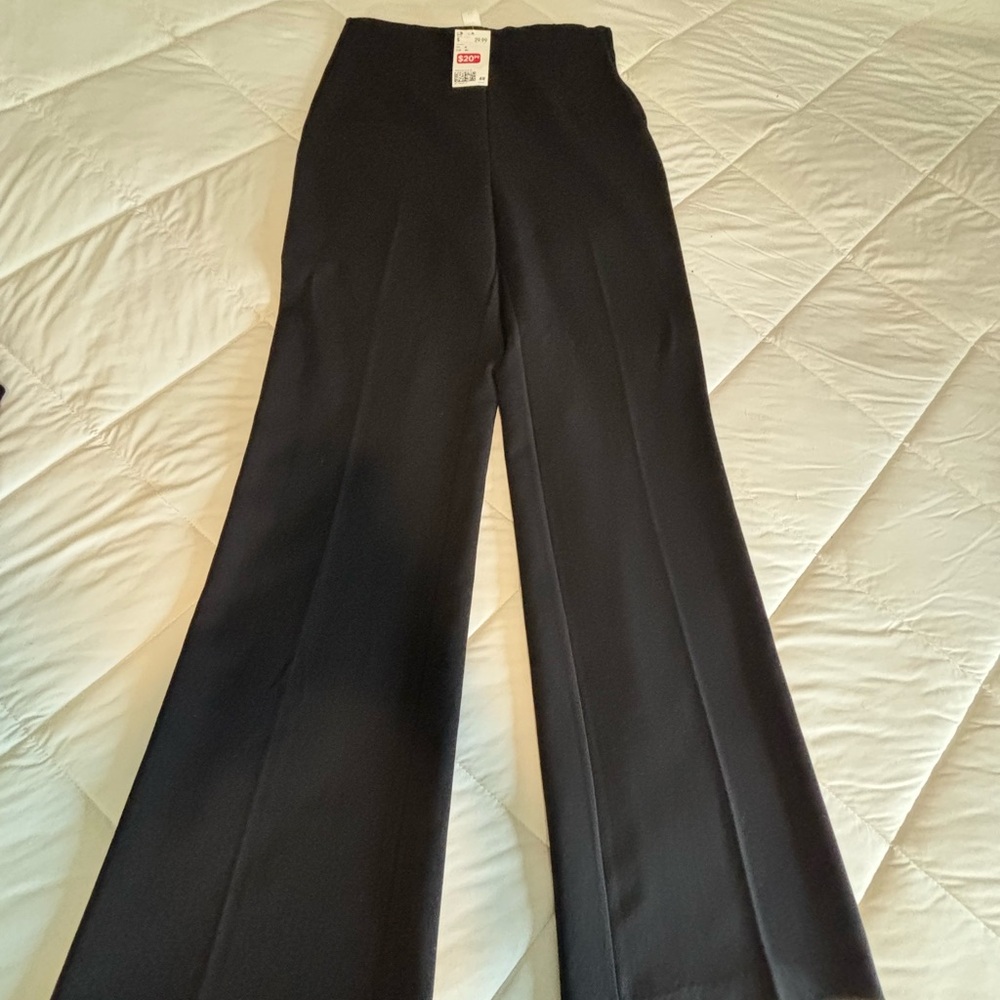 H&M Black Tailored Wide-Leg Pants